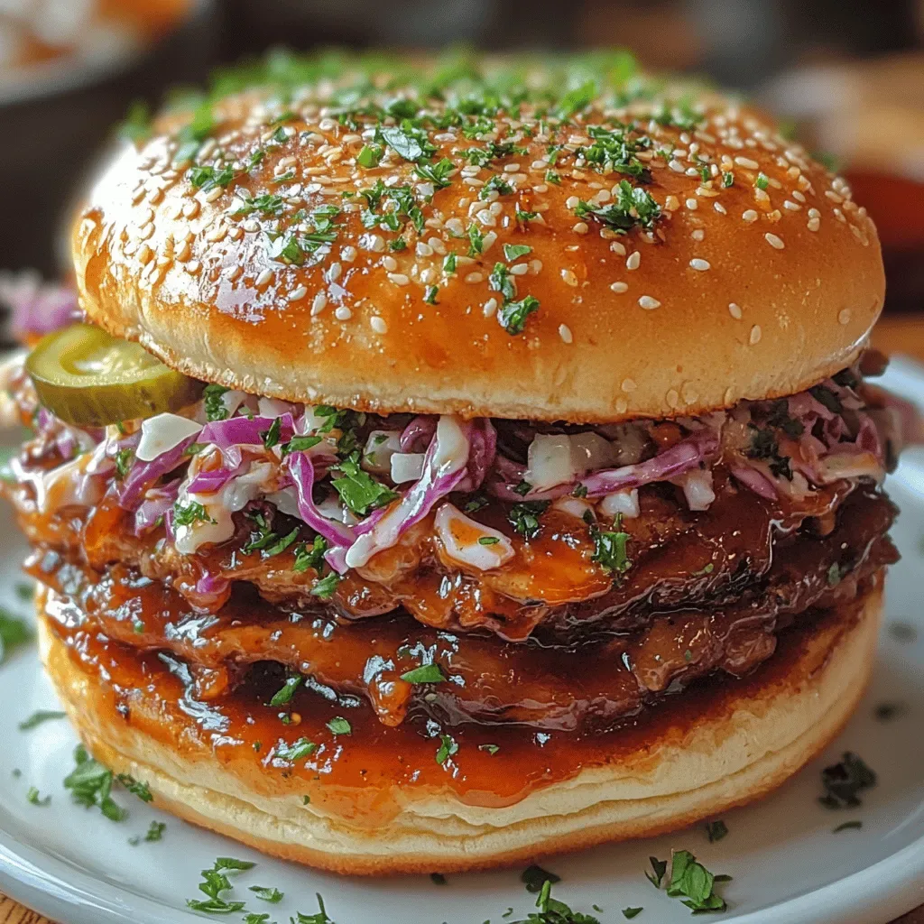 Sweet & Savory BBQ Pulled Pork Sandwiches