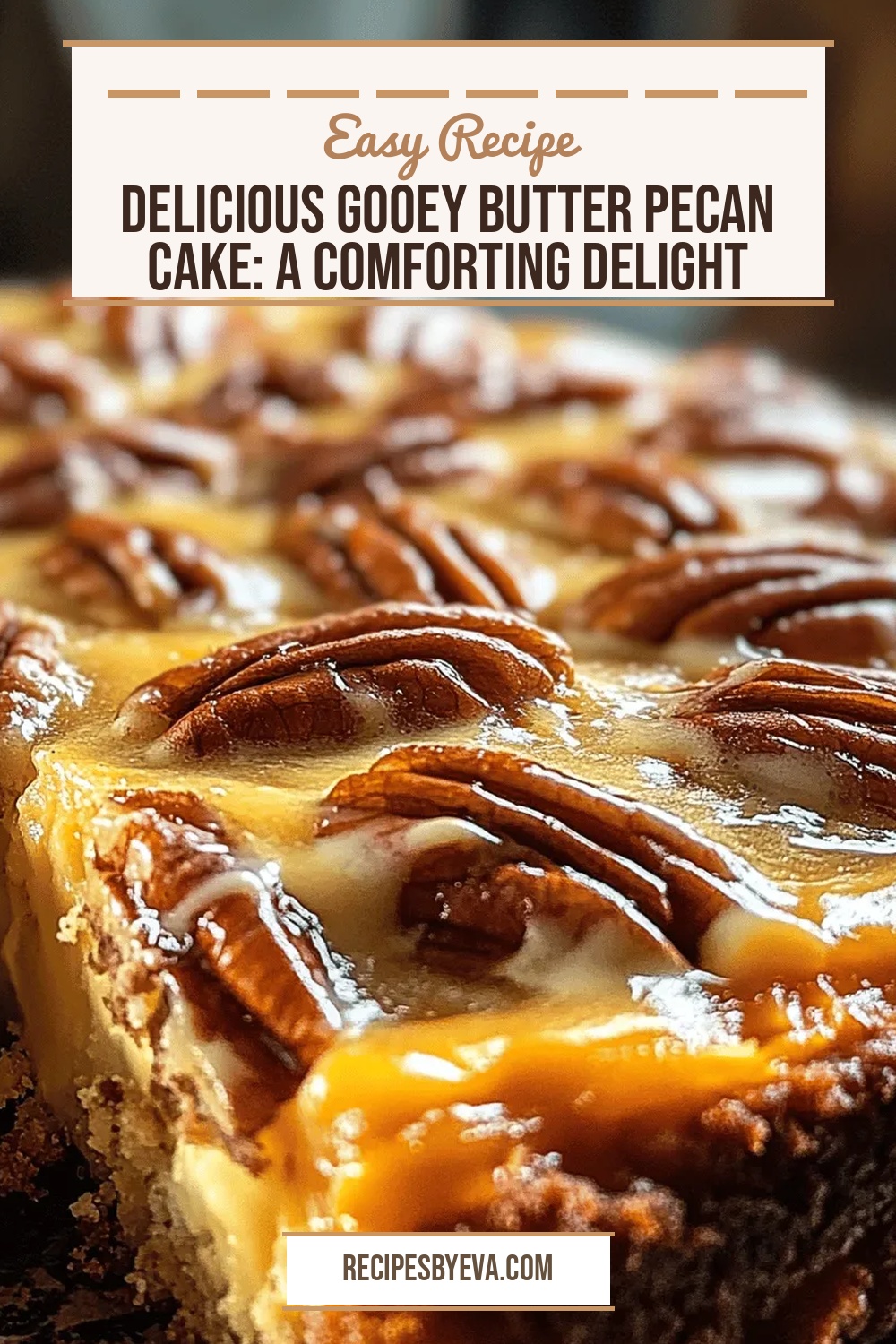 Delicious Gooey Butter Pecan Cake: A Comforting Delight