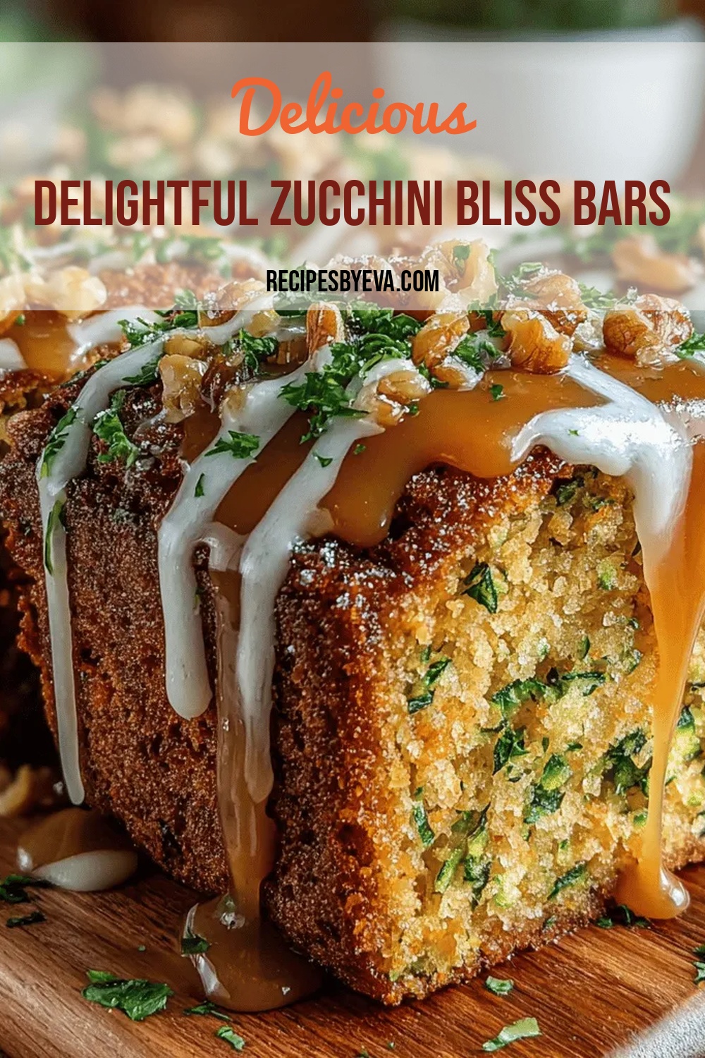 Delightful Zucchini Bliss Bars with Cinnamon Drizzle