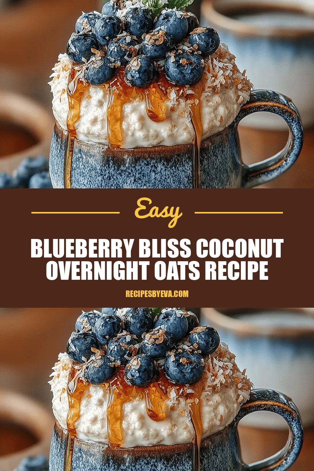 Blueberry Bliss Coconut Overnight Oats Recipe