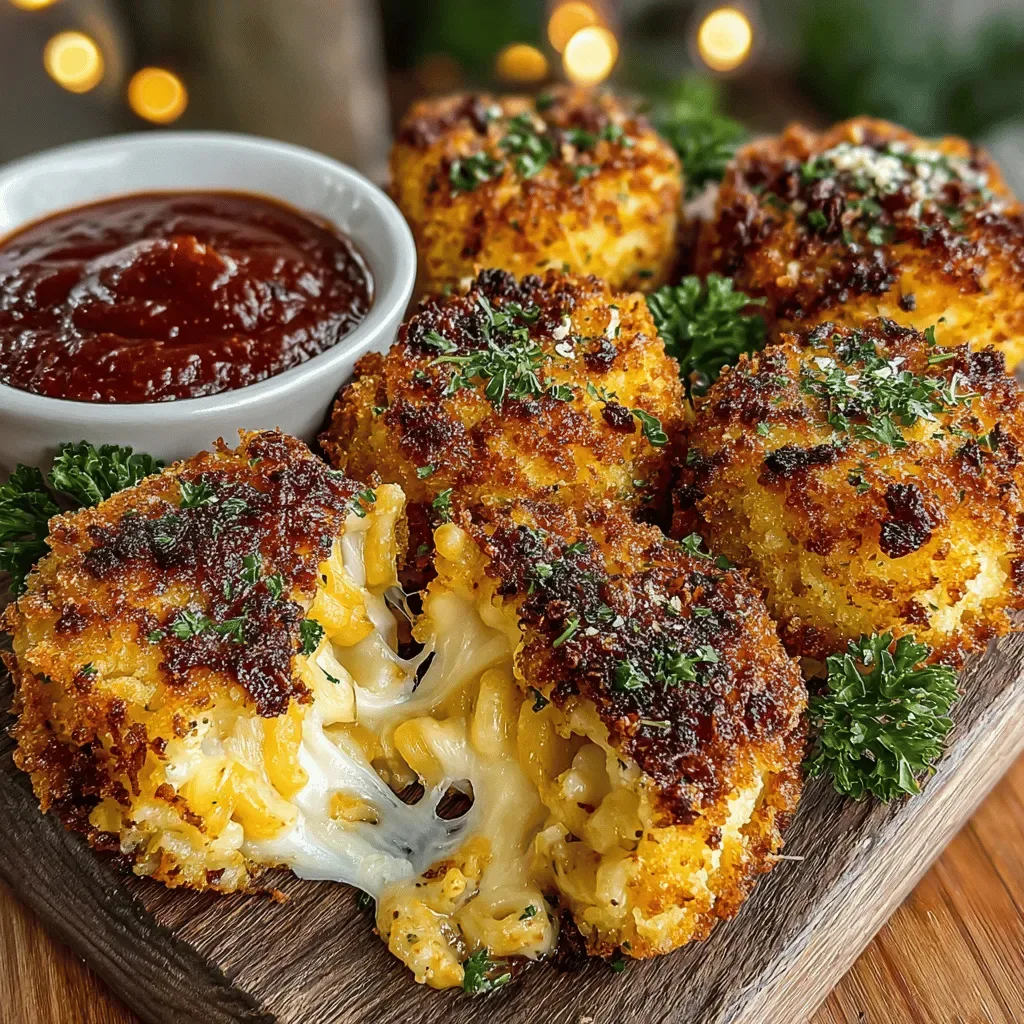Cheesy Crunch Delight: Mini Air Fryer Mac & Cheese Poppers