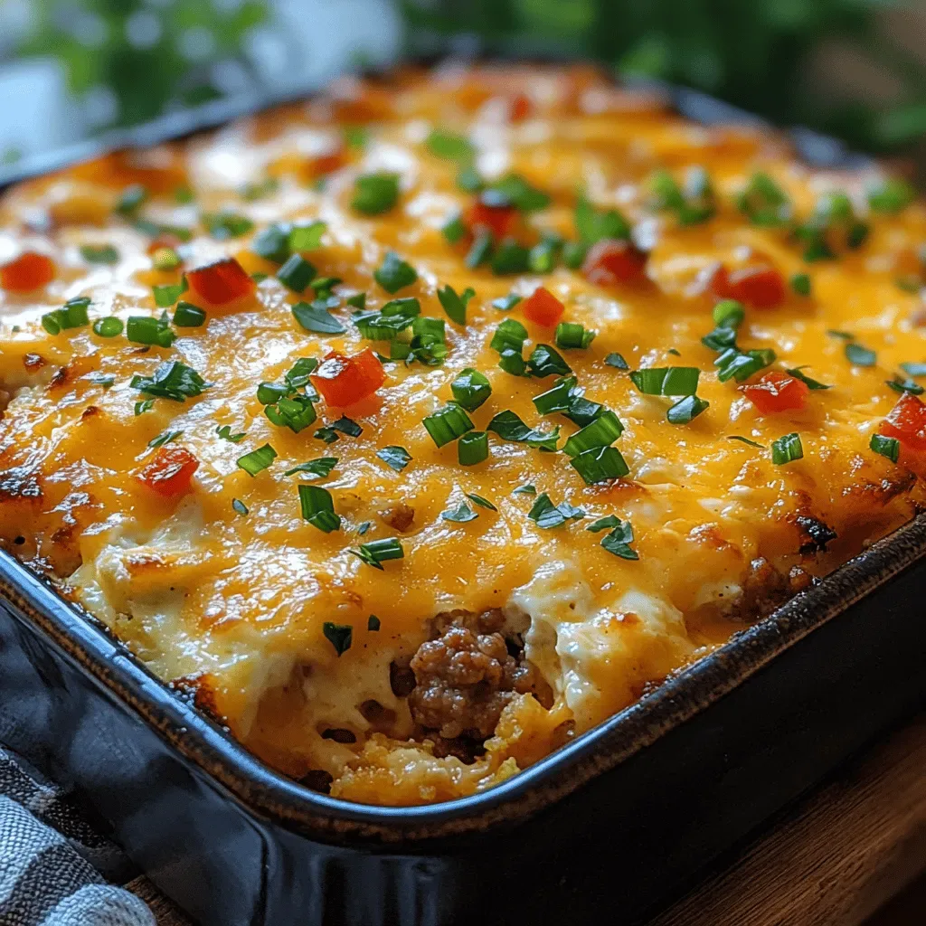 Cheesy Sausage and Egg Breakfast Casserole: A Hearty Morning Delight