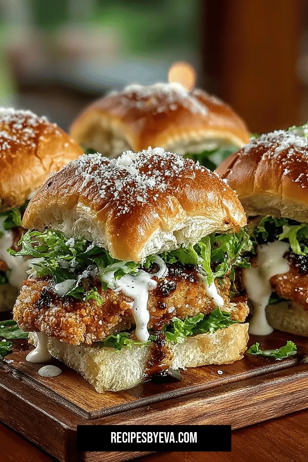 Mini Crispy Chicken Caesar Sliders Recipe