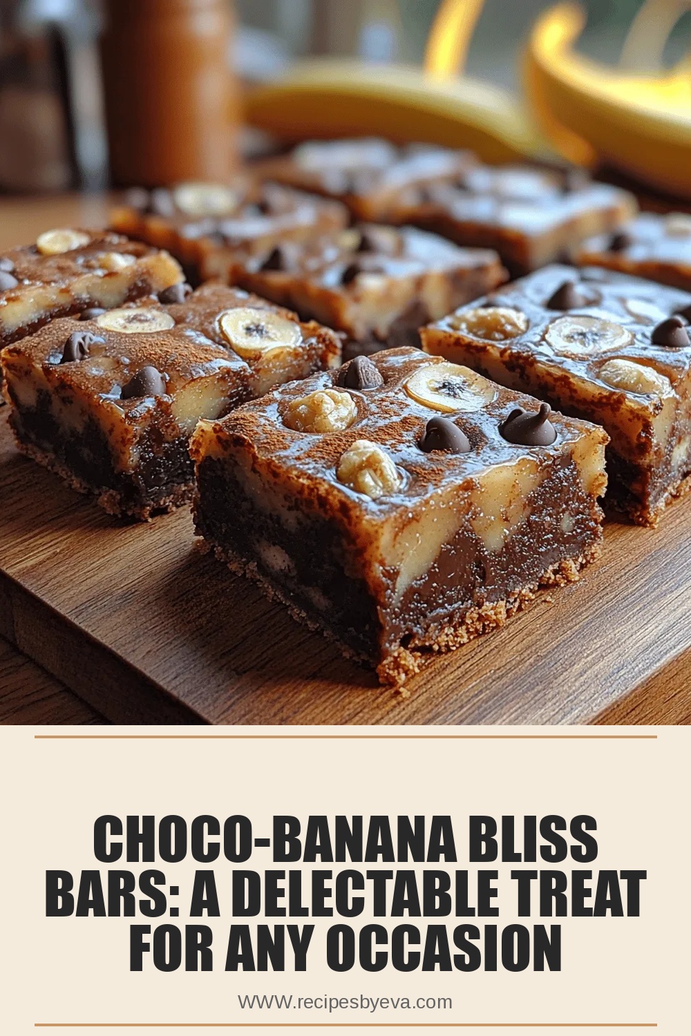 Choco-Banana Bliss Bars: A Delectable Treat for Any Occasion