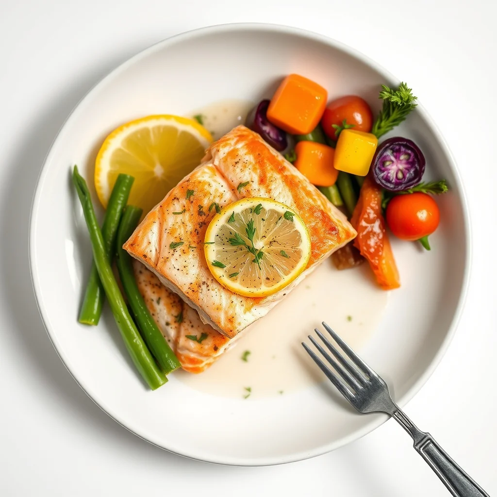 Zesty Lemon Garlic Butter Salmon with Vibrant Veggies
