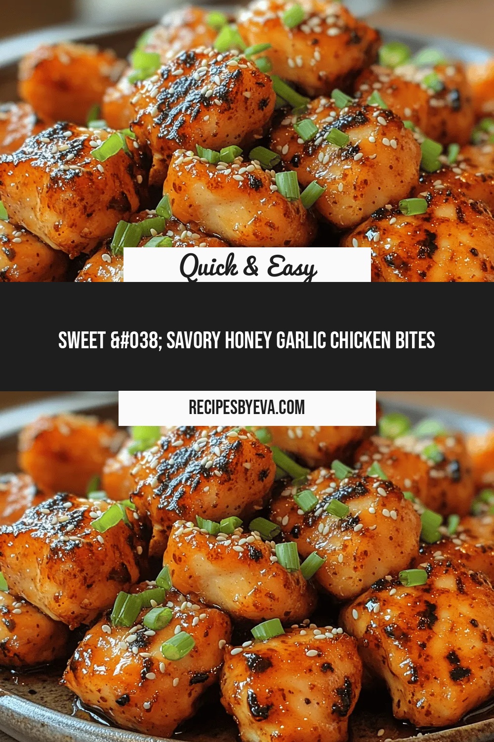Sweet & Savory Honey Garlic Chicken Bites