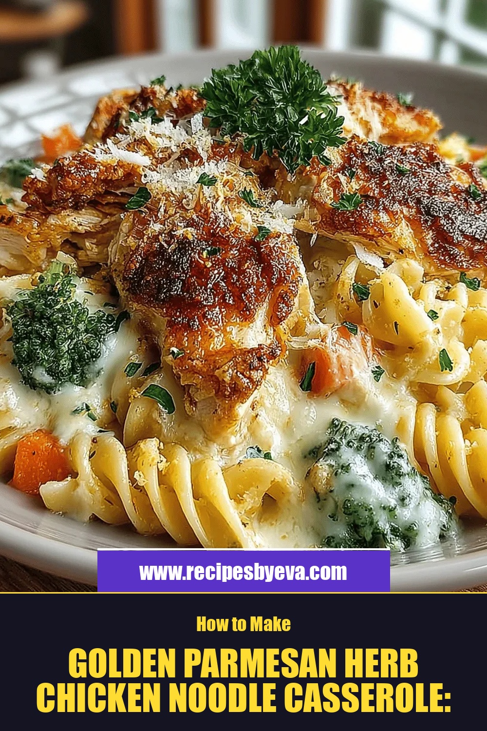 Golden Parmesan Herb Chicken Noodle Casserole: The Ultimate Comfort Dish