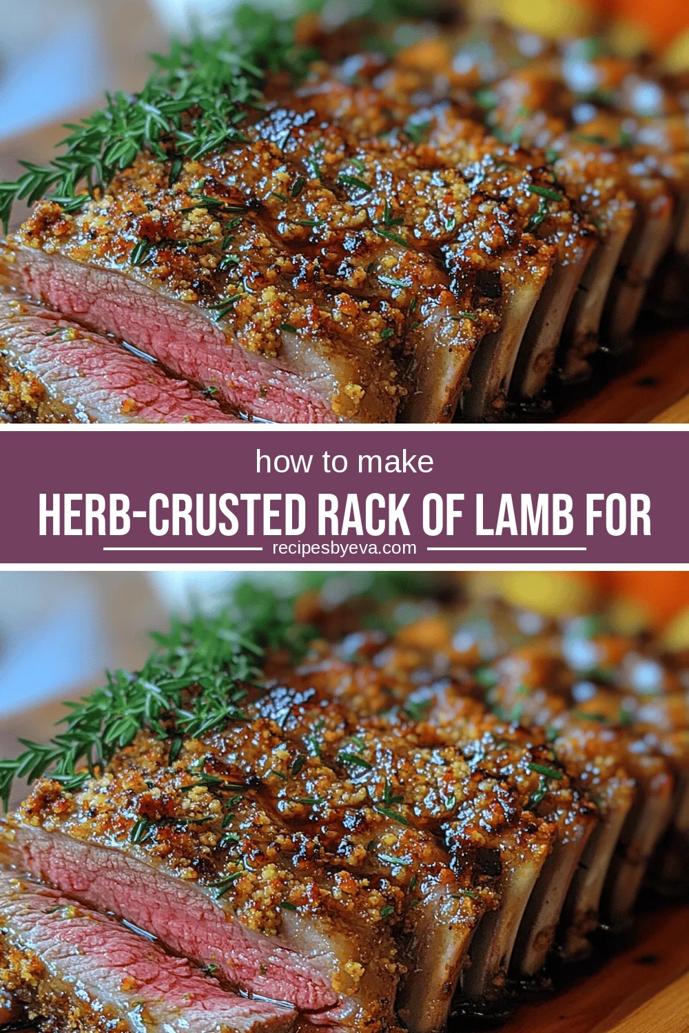Herb-Crusted Rack of Lamb for Easter