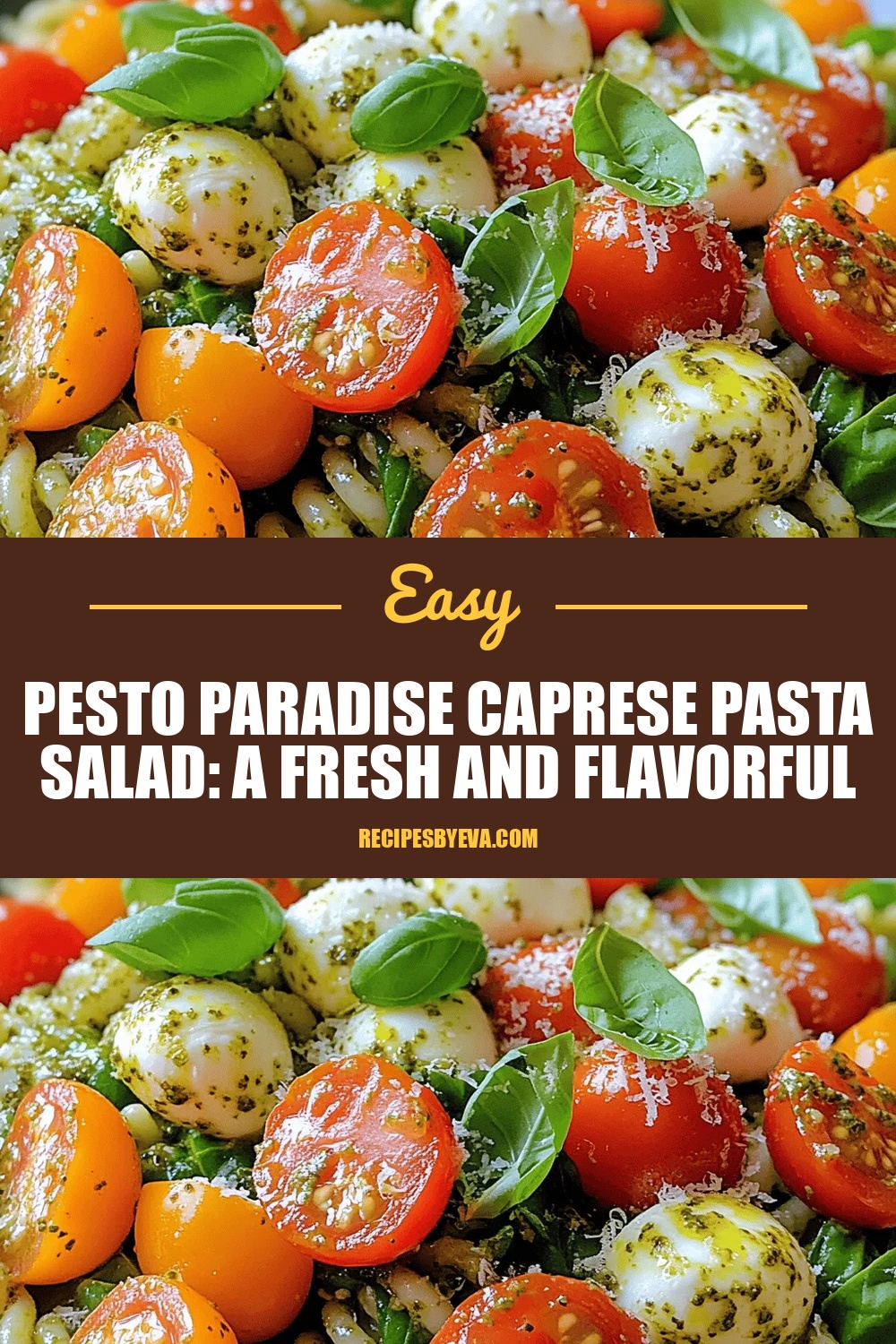 Pesto Paradise Caprese Pasta Salad: A Fresh and Flavorful Delight