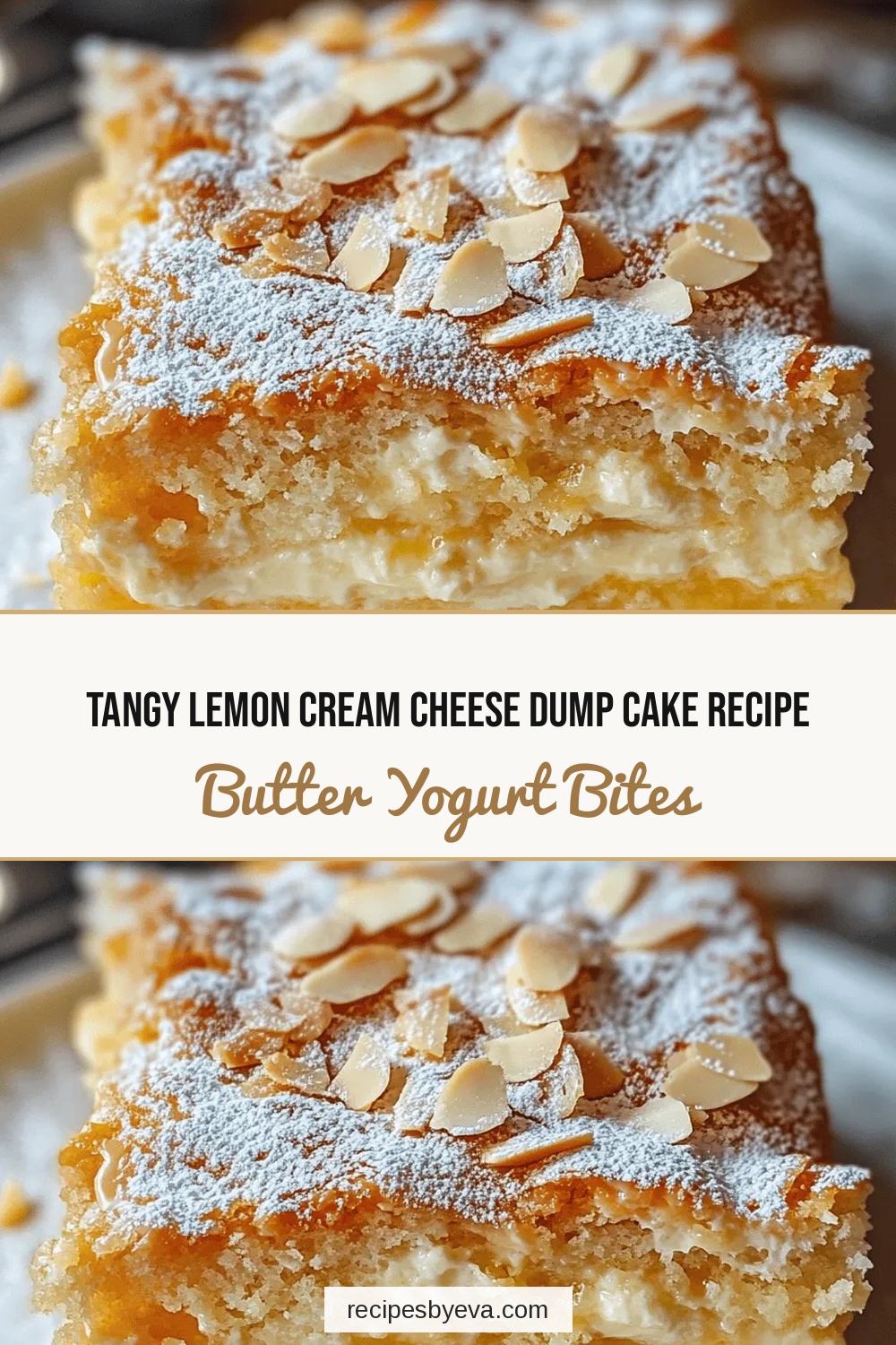 Tangy Lemon Cream Cheese Dump Cake Recipe
