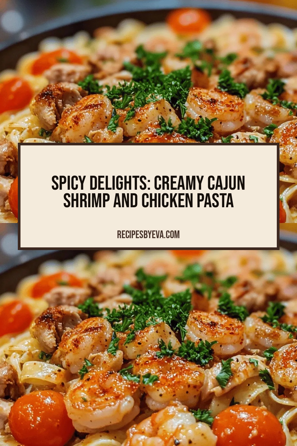 Spicy Delights: Creamy Cajun Shrimp and Chicken Pasta