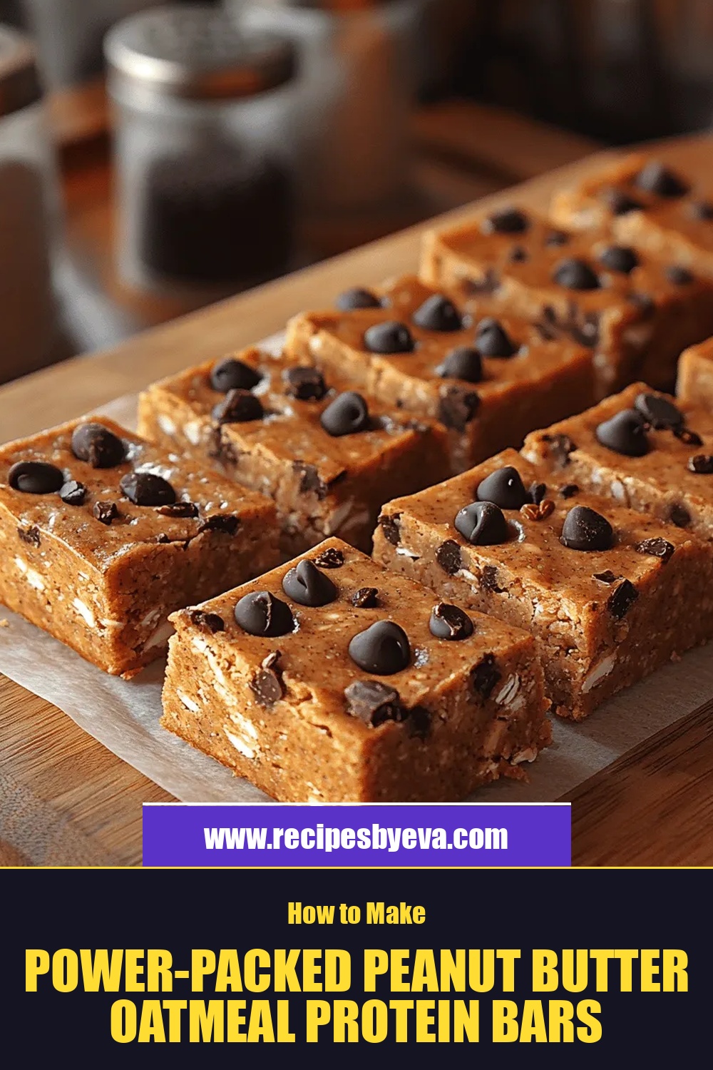 Power-Packed Peanut Butter Oatmeal Protein Bars