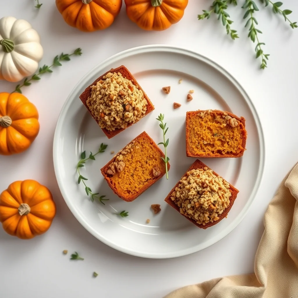 Pumpkin Streusel Mini Loaves