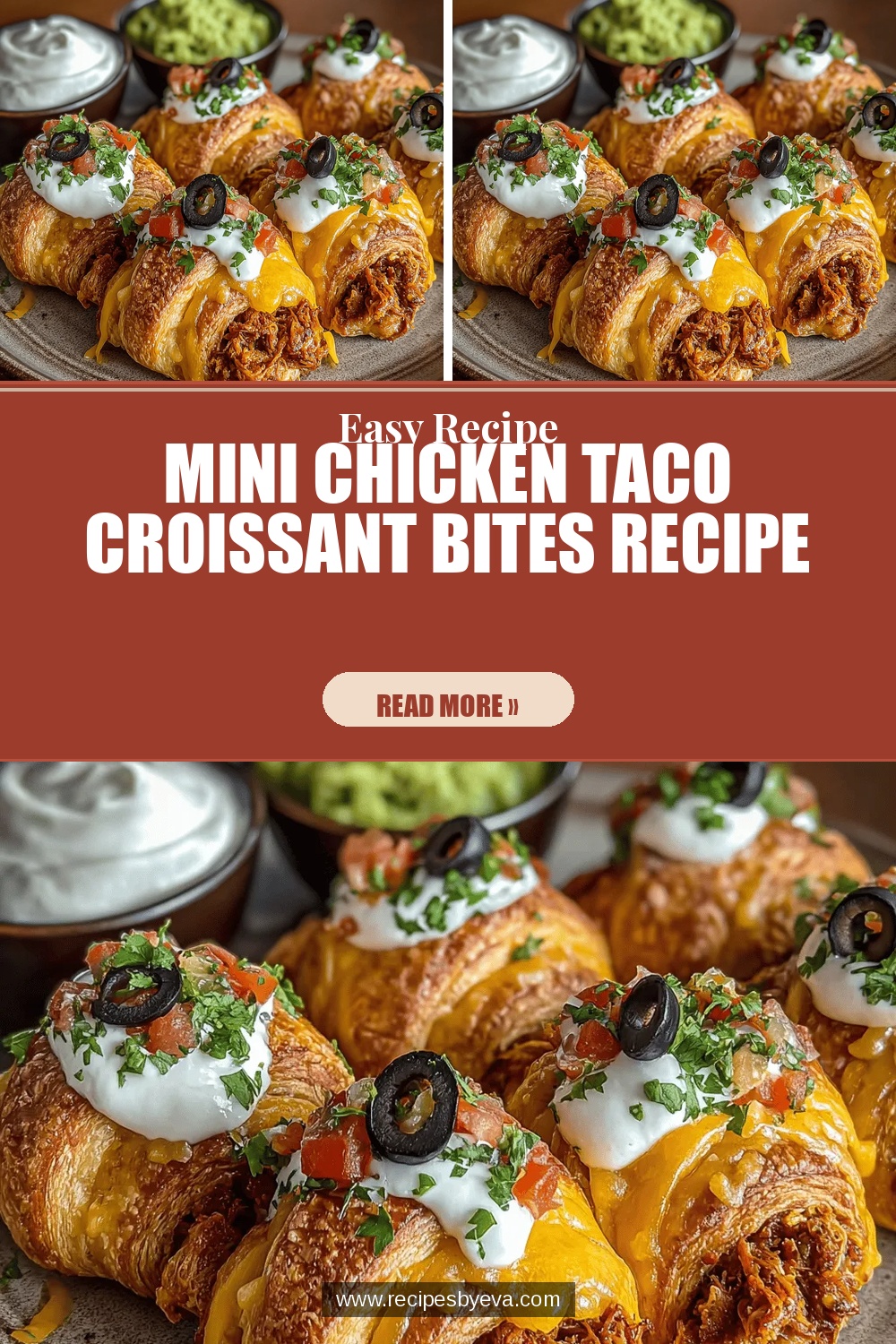 Mini Chicken Taco Croissant Bites Recipe