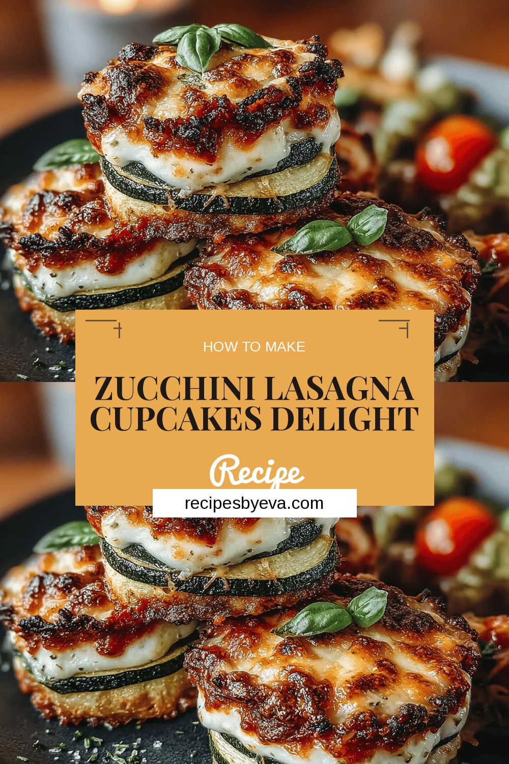 Zucchini Lasagna Cupcakes Delight