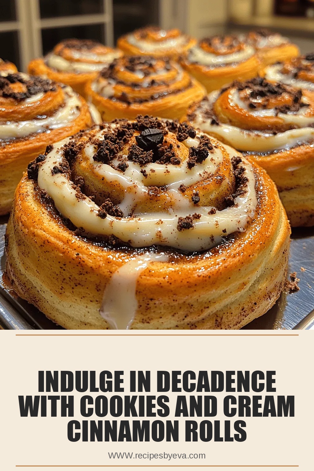 Indulge in Decadence with Cookies and Cream Cinnamon Rolls