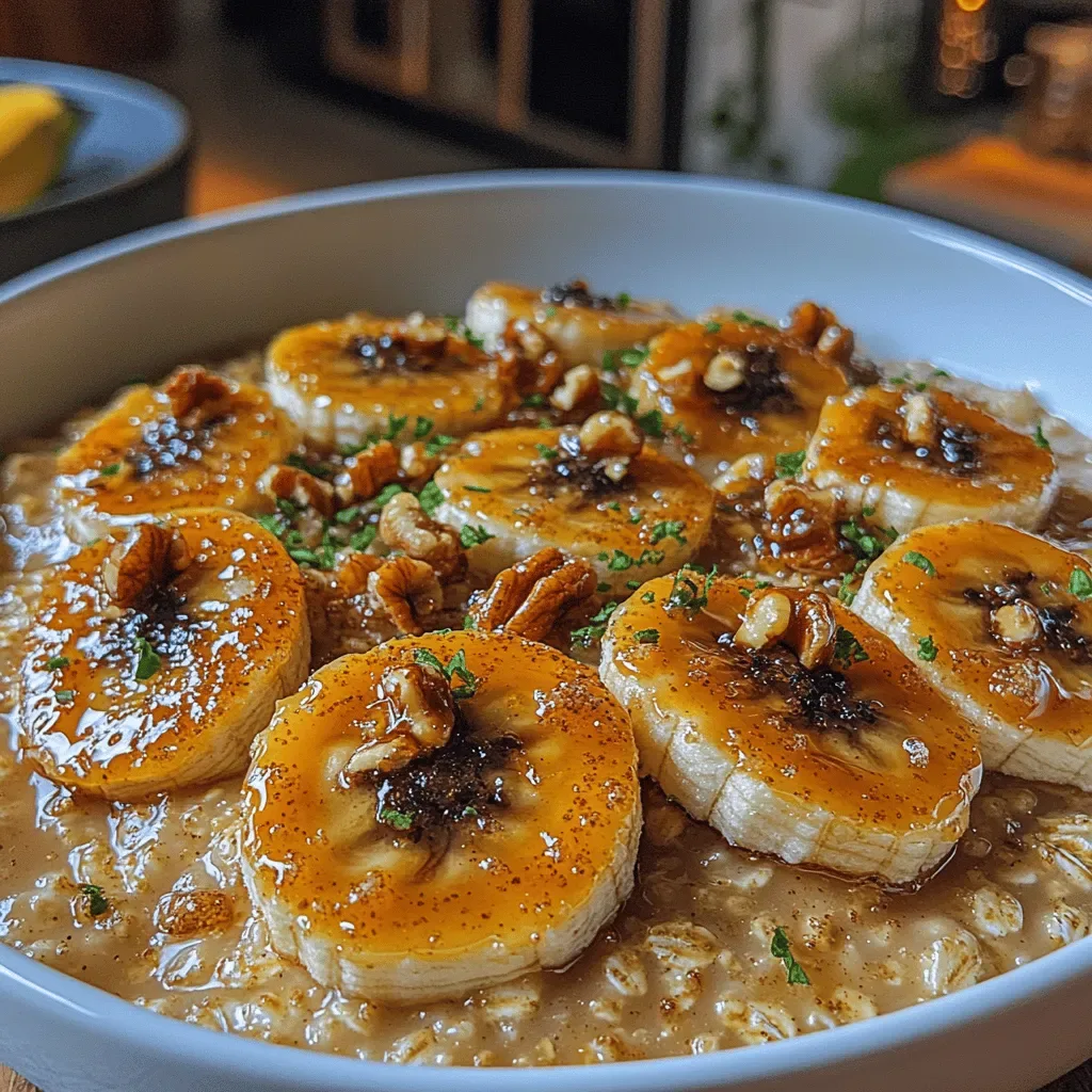 Caramelized Banana Oatmeal: A Sweet and Nutritious Breakfast Delight