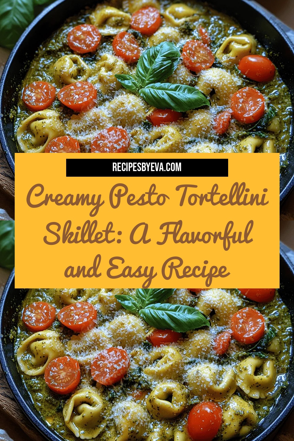 Creamy Pesto Tortellini Skillet: A Flavorful and Easy Recipe