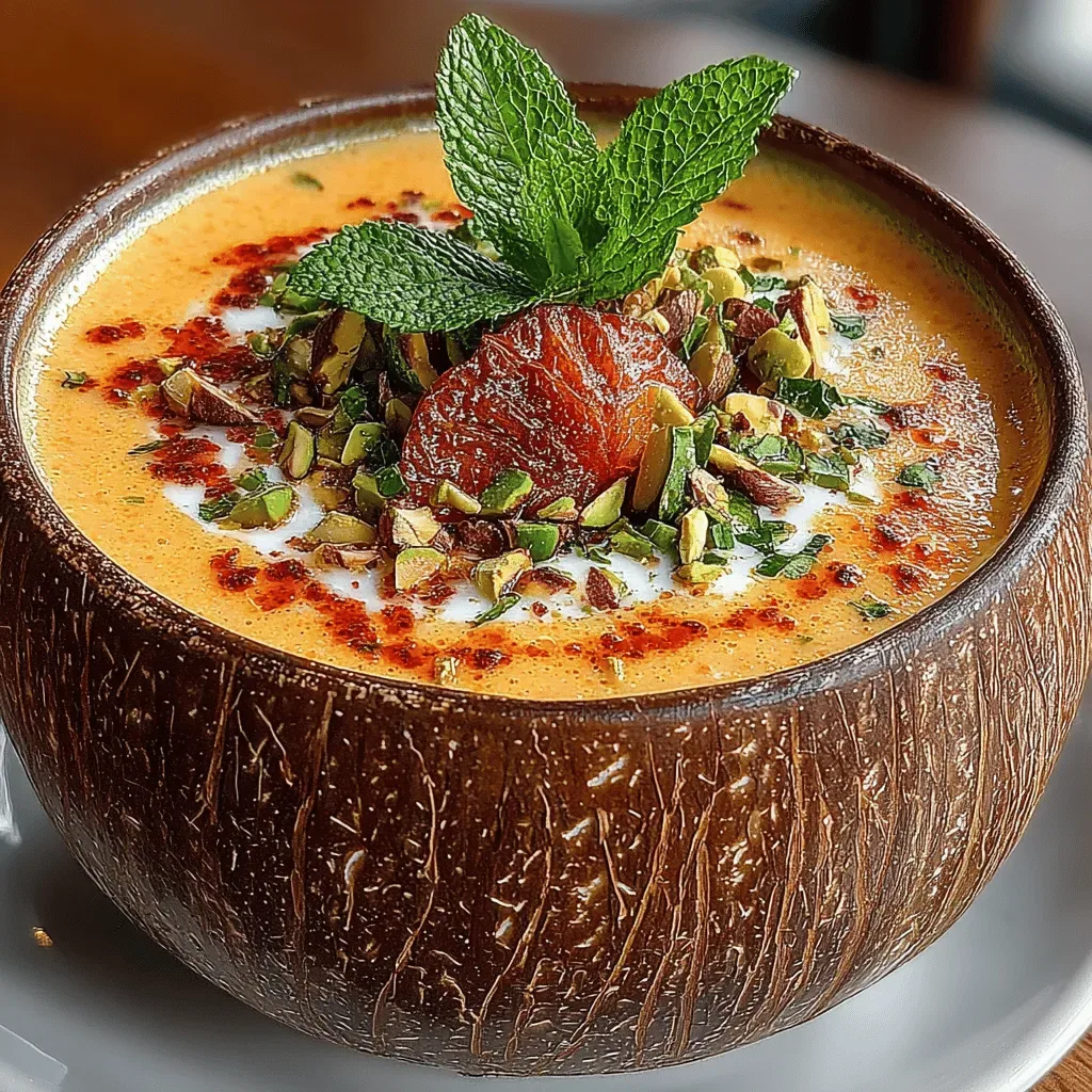 Chilled Creamy Peach Soup