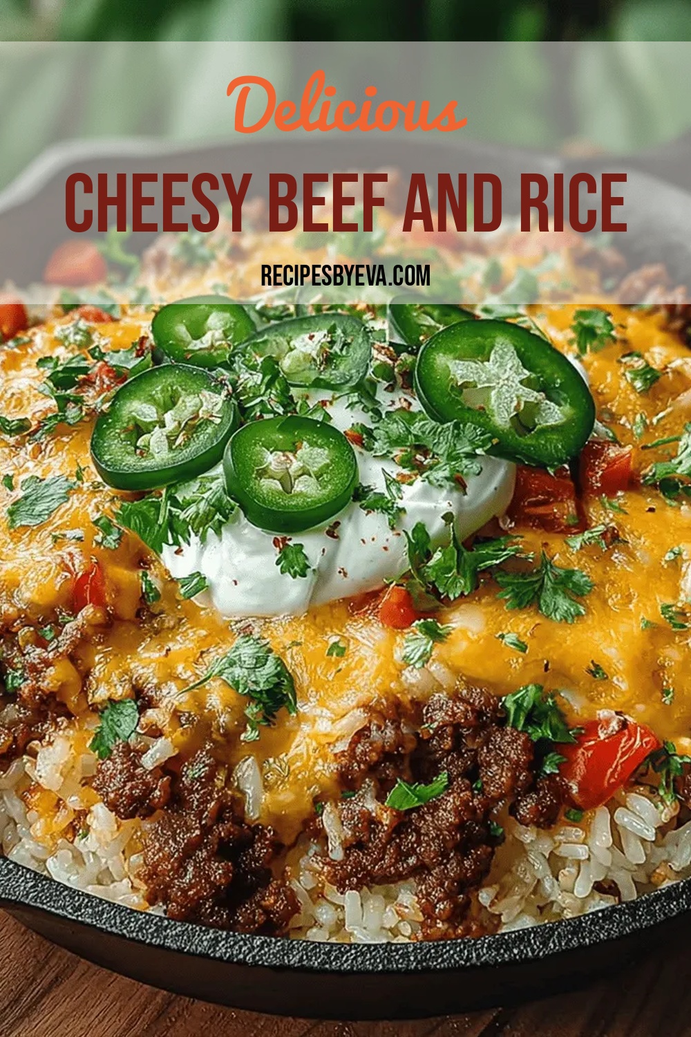 Cheesy Beef and Rice Delight