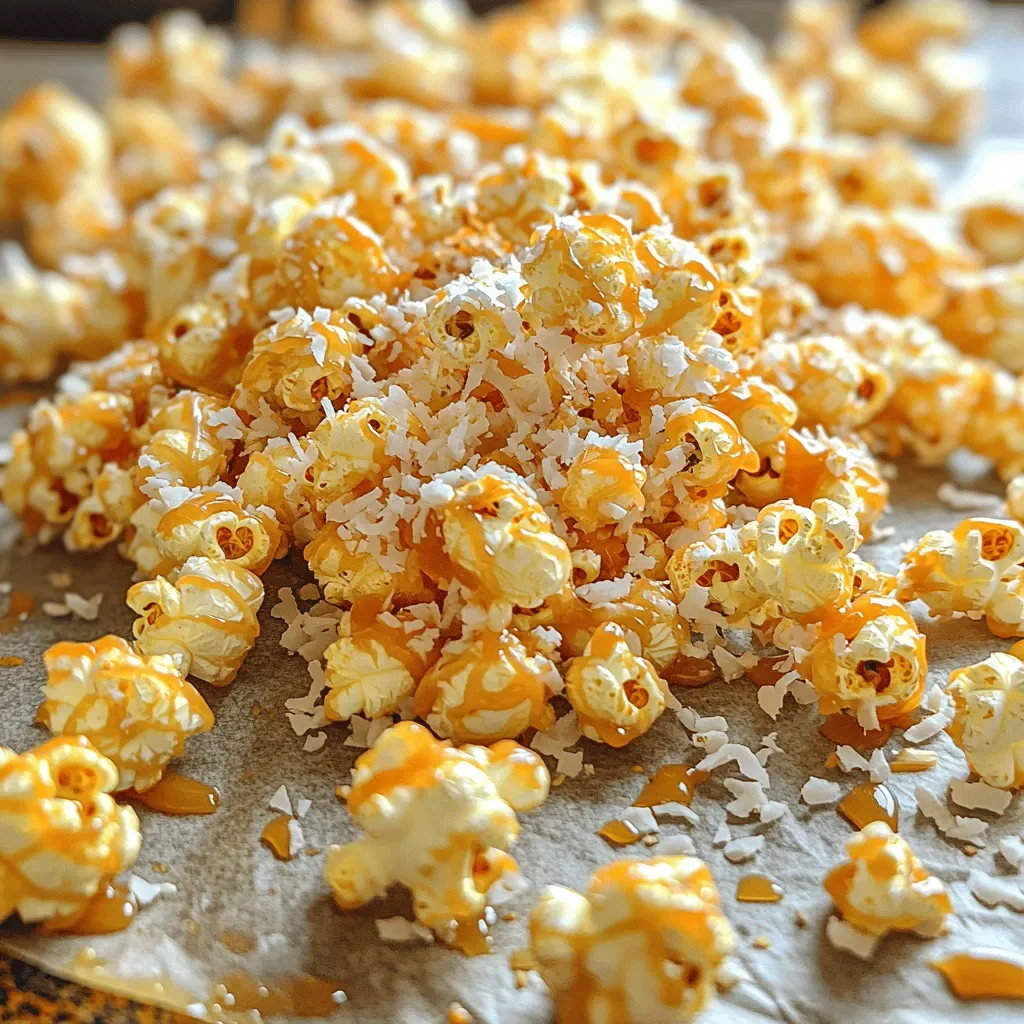 Coconut Caramel Popcorn Delight: A Sweet and Crunchy Treat