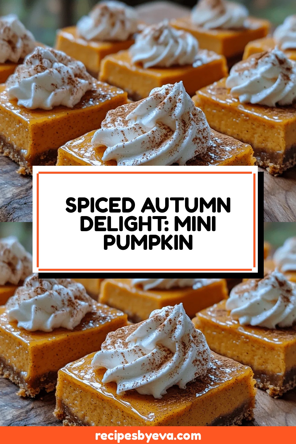 Spiced Autumn Delight: Mini Pumpkin Cheesecake Bars
