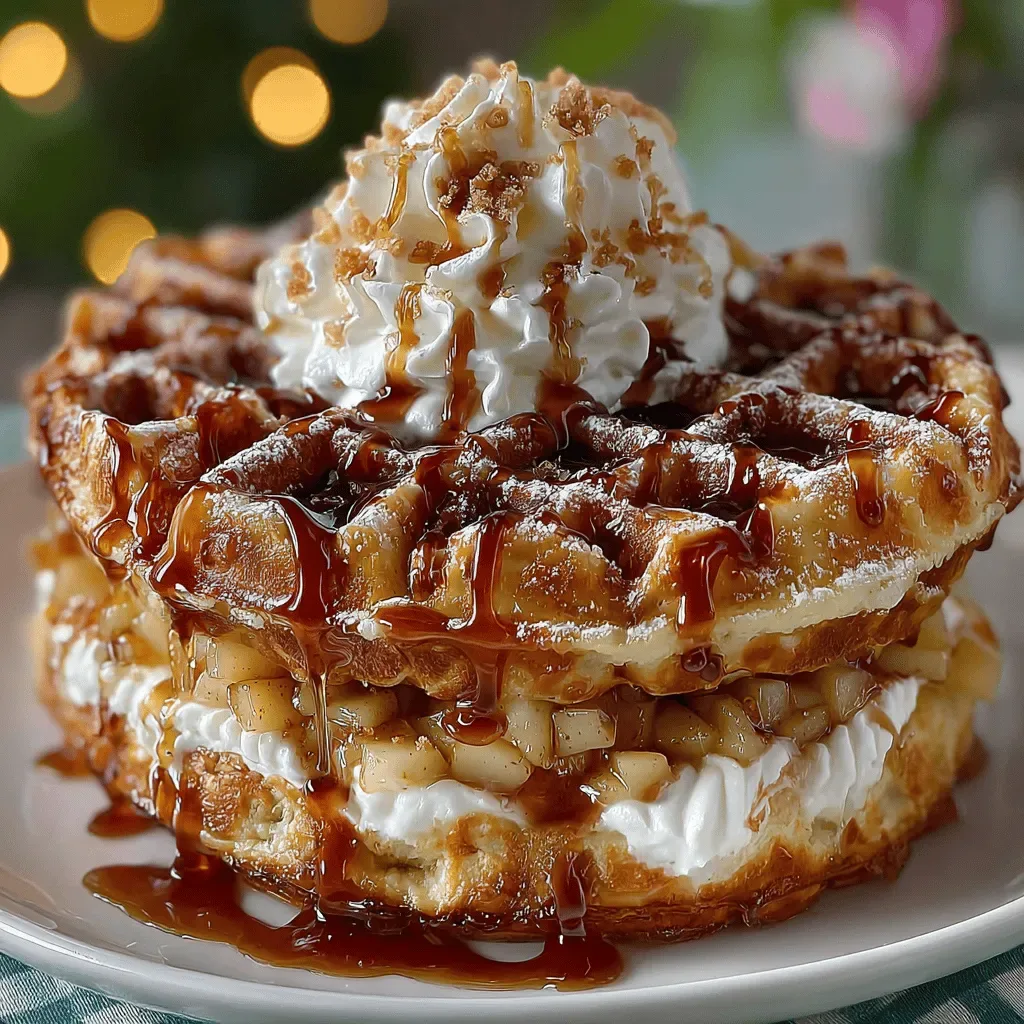 Apple Pie Waffle Sandwiches Recipe