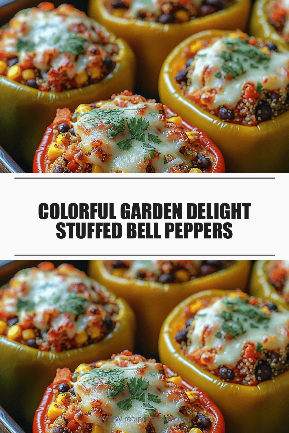 Colorful Garden Delight Stuffed Bell Peppers