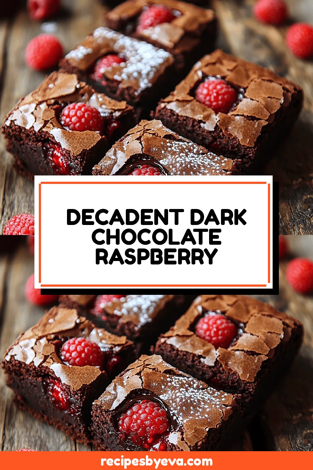 Decadent Dark Chocolate Raspberry Truffle Brownies