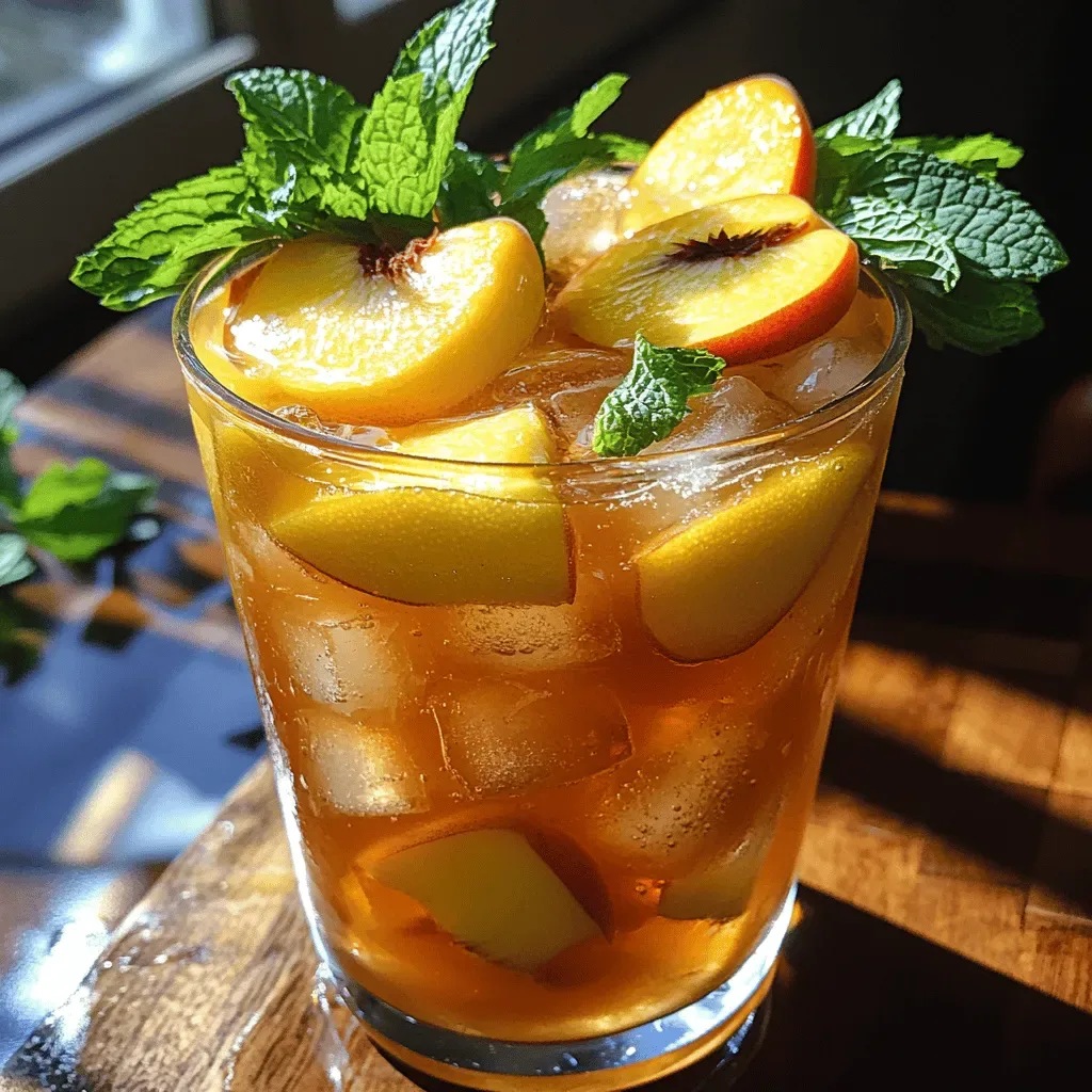 Peachy Paradise Iced Tea Lemonade: A Refreshing Summer Delight