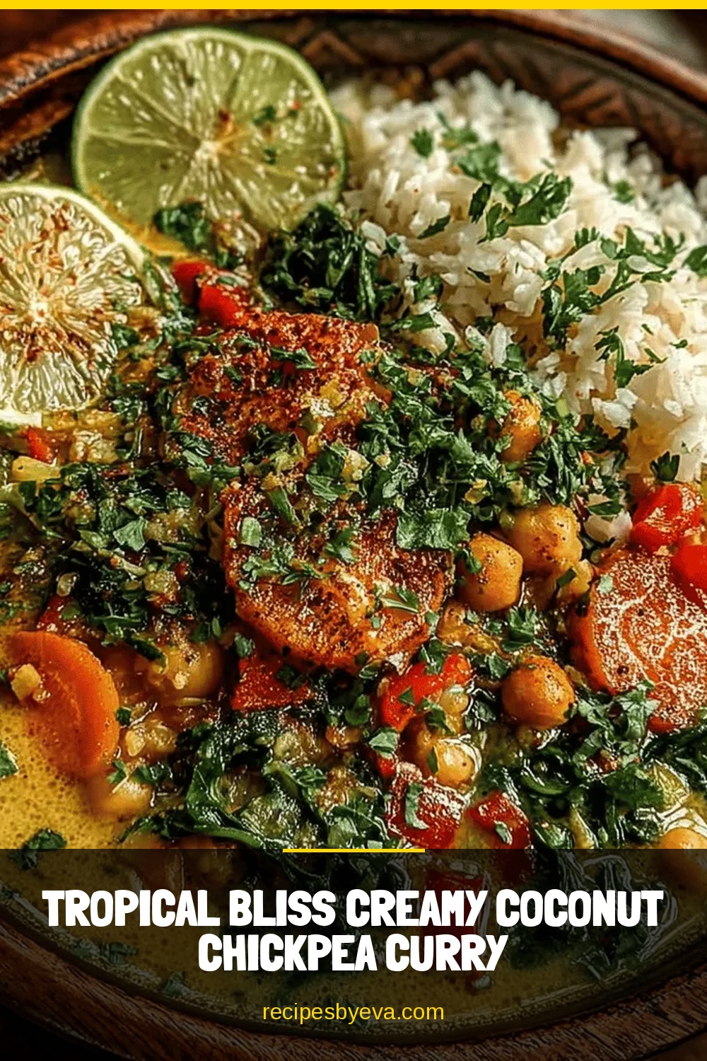 Tropical Bliss Creamy Coconut Chickpea Curry
