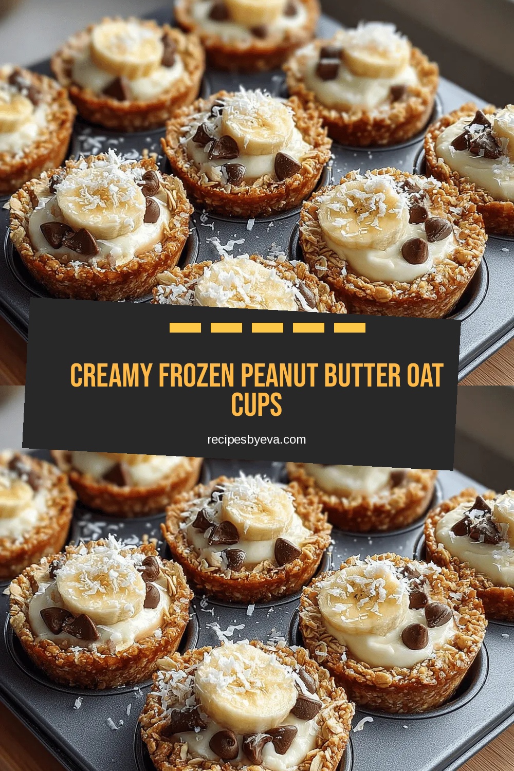 Creamy Frozen Peanut Butter Oat Cups