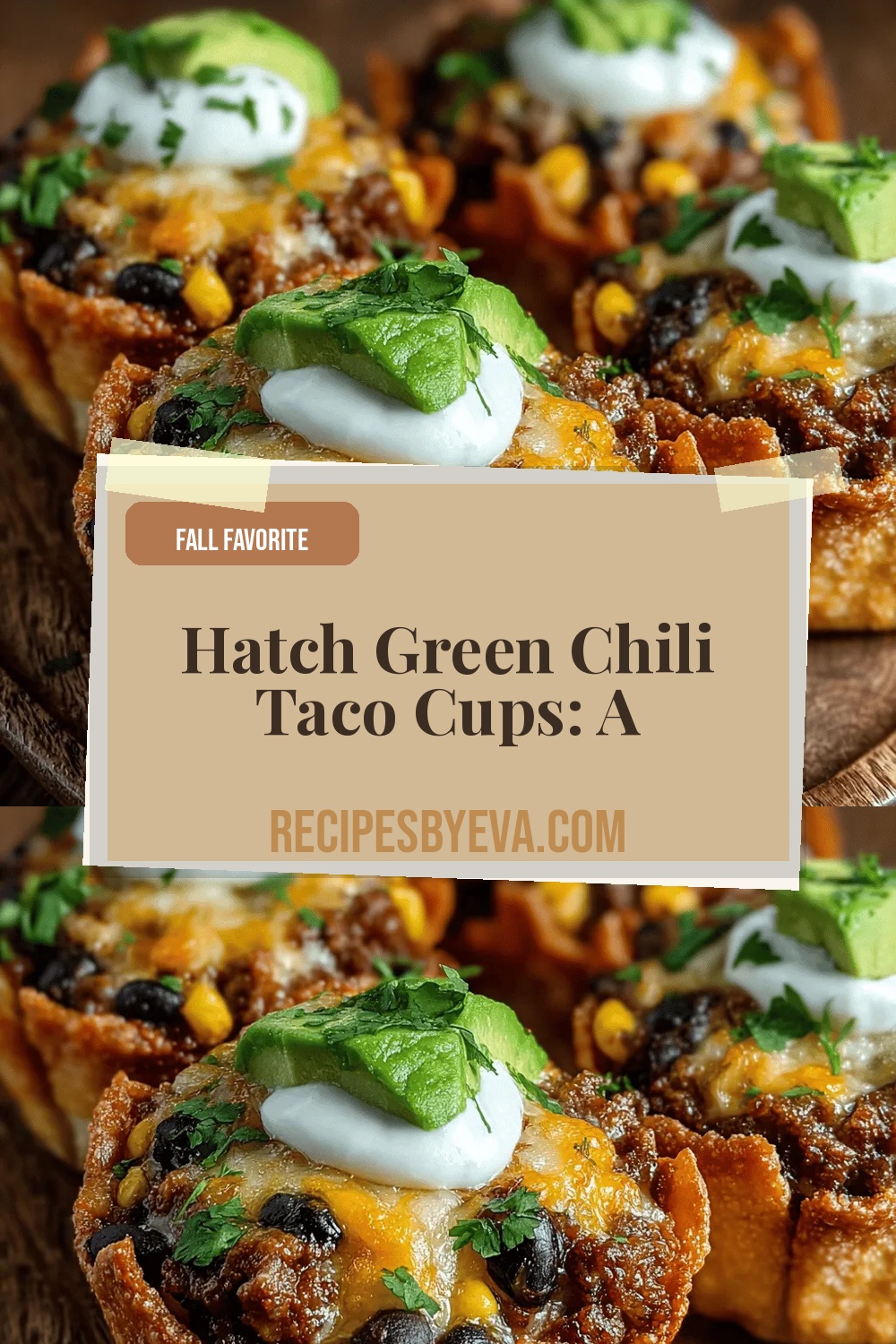 Hatch Green Chili Taco Cups: A Flavorful Delight