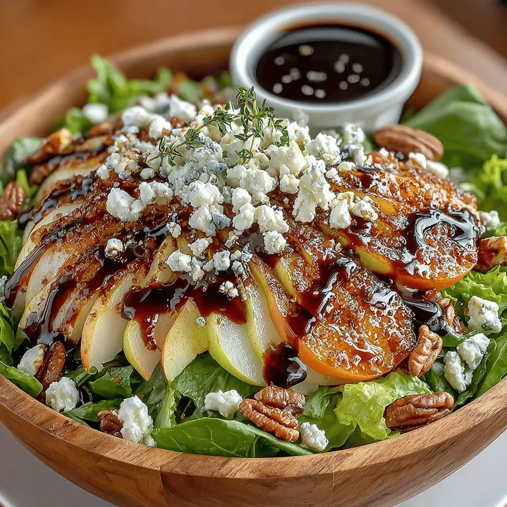 Pear & Goat Cheese Salad with Candied Pecans Recipe