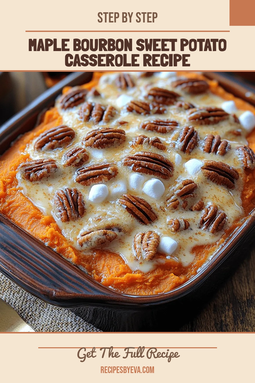 Maple Bourbon Sweet Potato Casserole Recipe