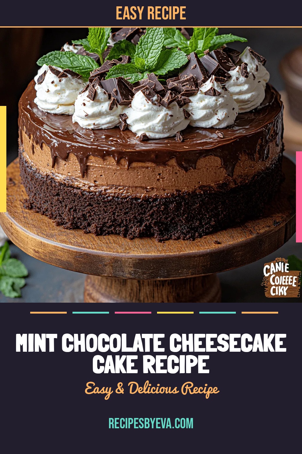 Mint Chocolate Cheesecake Cake Recipe
