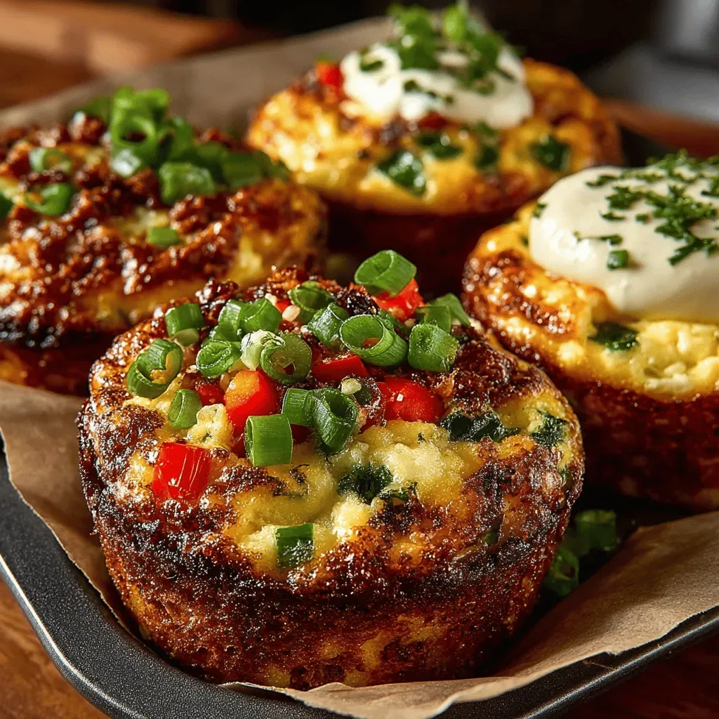 Spicy Hatch Chili Baked Egg Muffins Recipe