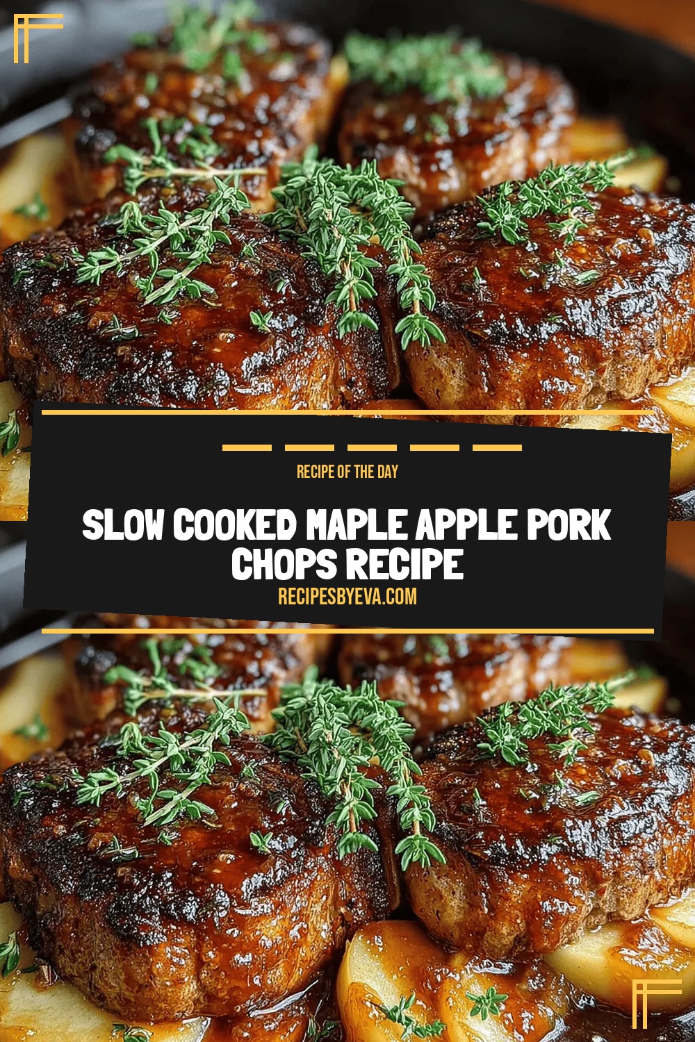 Slow Cooked Maple Apple Pork Chops Recipe