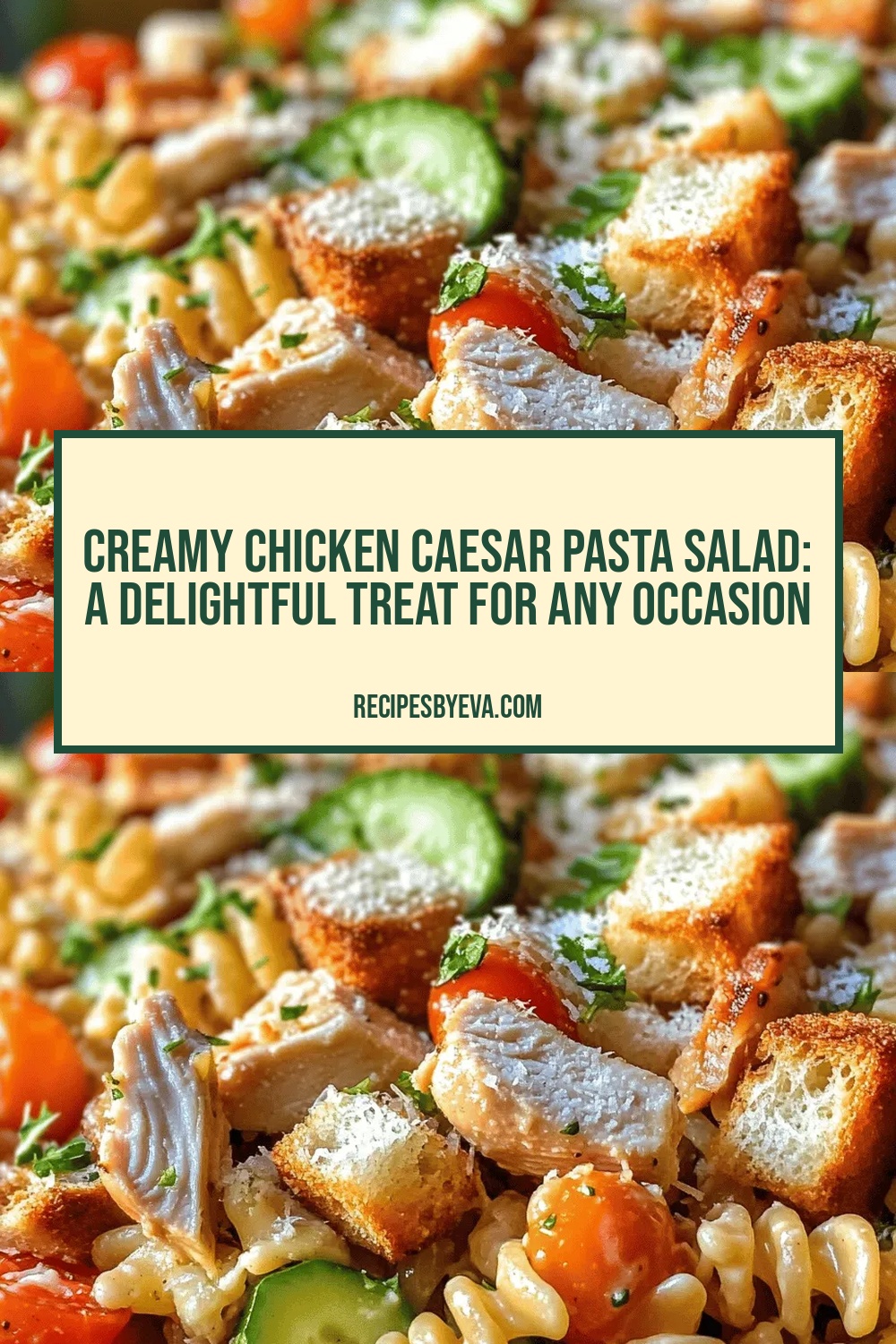 Creamy Chicken Caesar Pasta Salad: A Delightful Treat for Any Occasion