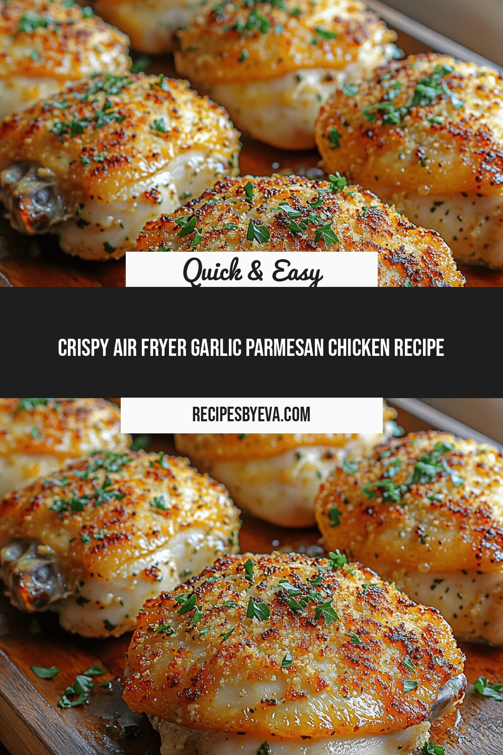 Crispy Air Fryer Garlic Parmesan Chicken Recipe