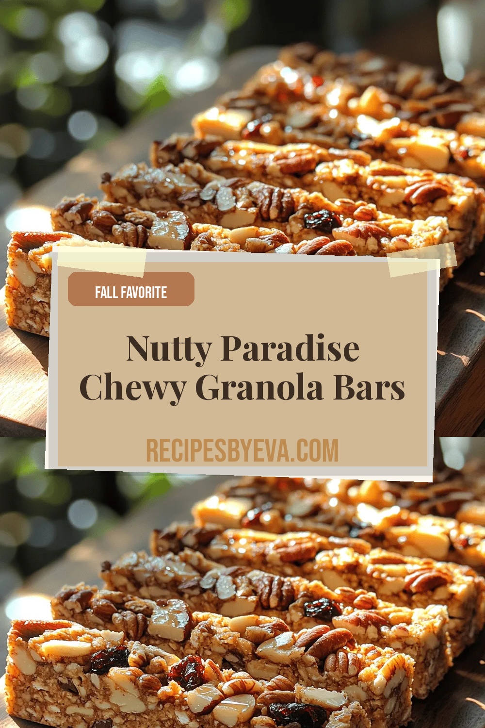 Nutty Paradise Chewy Granola Bars Recipe: A Healthier Snack Option