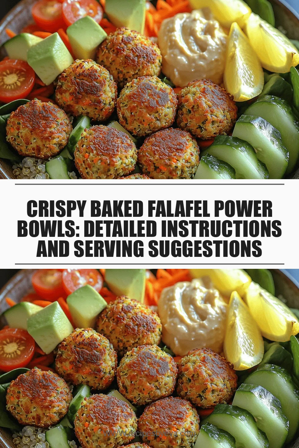 Crispy Baked Falafel Power Bowls: Detailed Instructions and Serving Suggestions