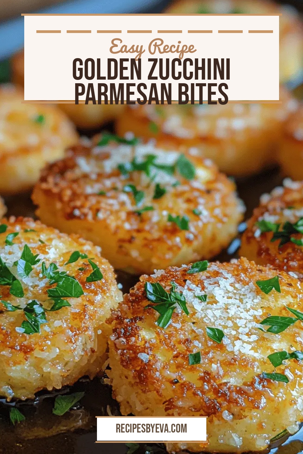 Golden Zucchini Parmesan Bites