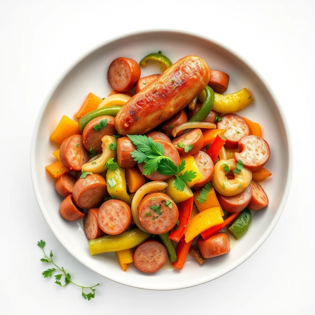 Savory Kielbasa & Colorful Veggie Stir-Fry