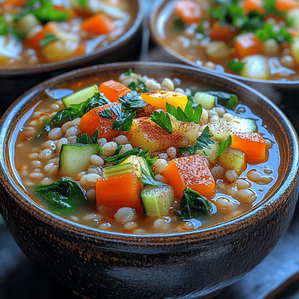 Hearty Harvest Vegetable Barley Soup