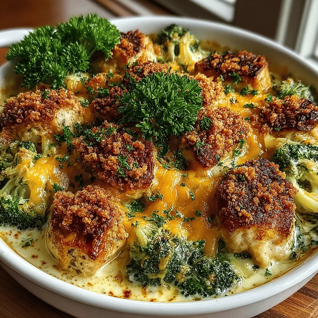 Savory One-Pan Cheesy Chicken & Broccoli Bake
