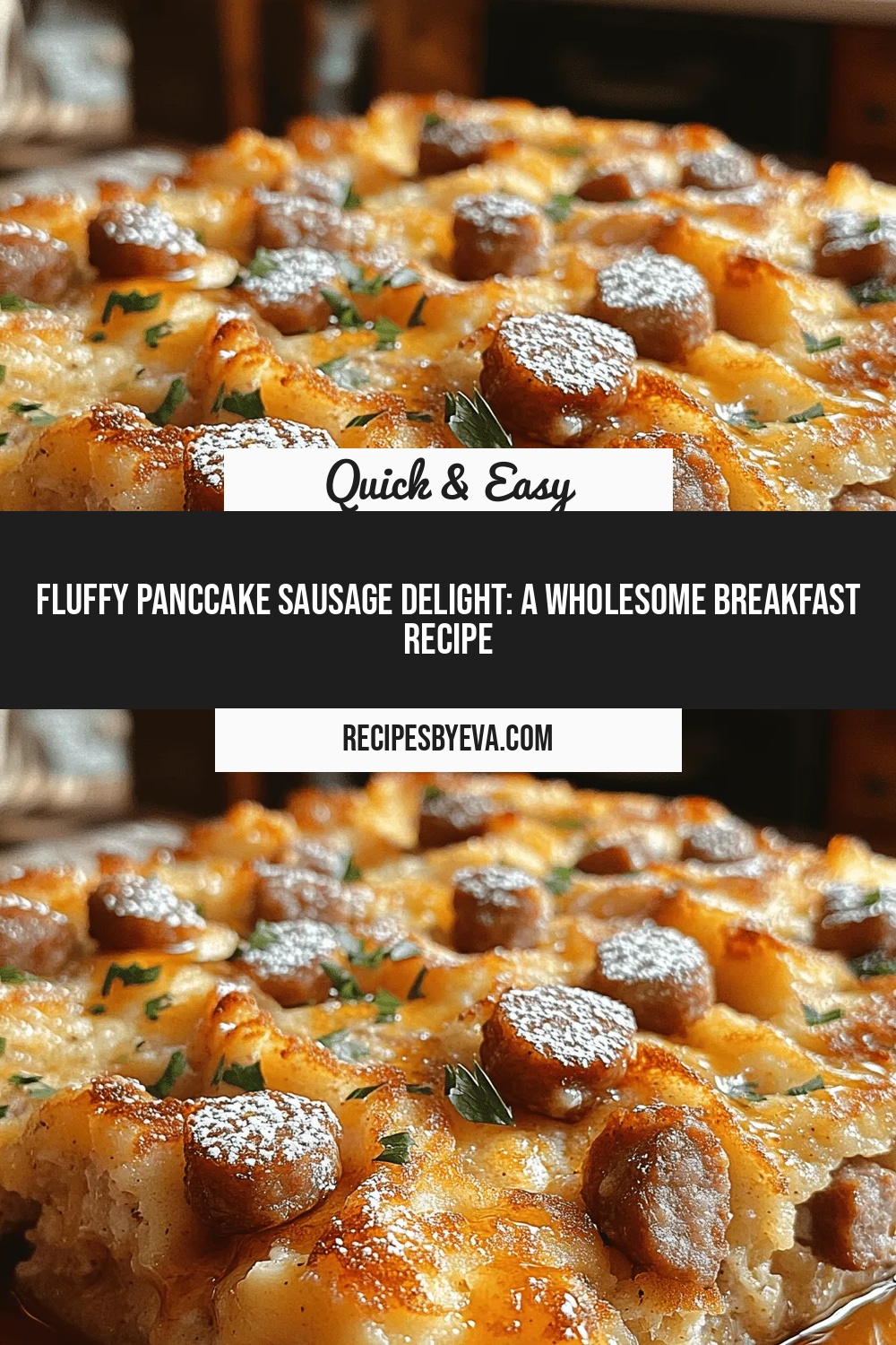 Fluffy Panccake Sausage Delight: A Wholesome Breakfast Recipe