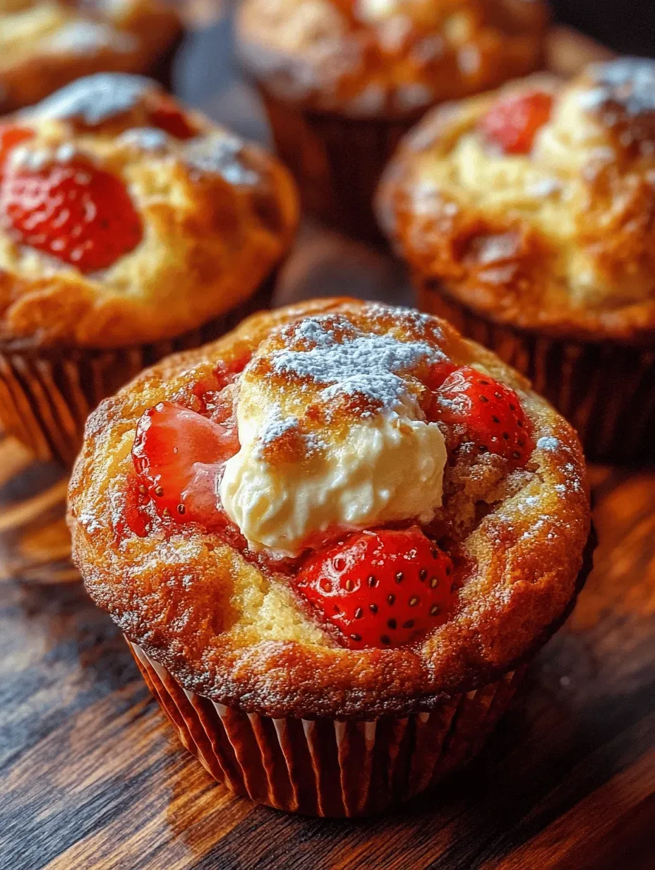 Delightful Strawberry Cream Cheese Bliss Muffins