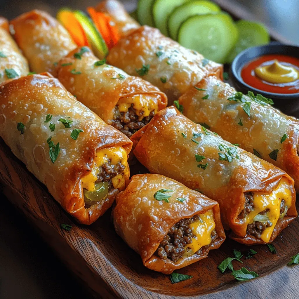 Air Fryer Cheeseburger Egg Rolls: A Delicious Fusion of Flavors