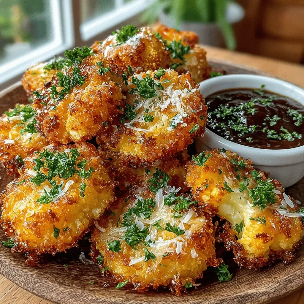 Cheesy Air Fryer Cauliflower Nuggets